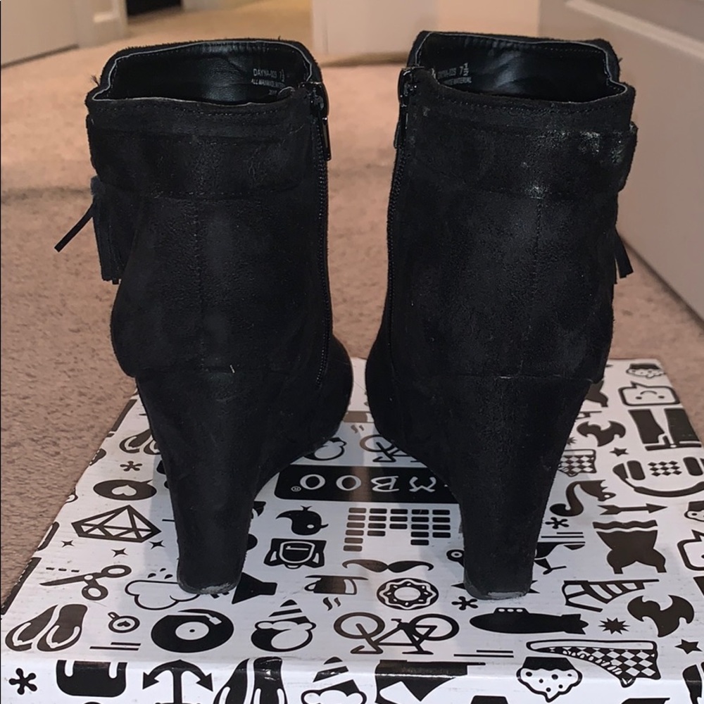 Wedge Suede Bootie - Picture 2 of 4